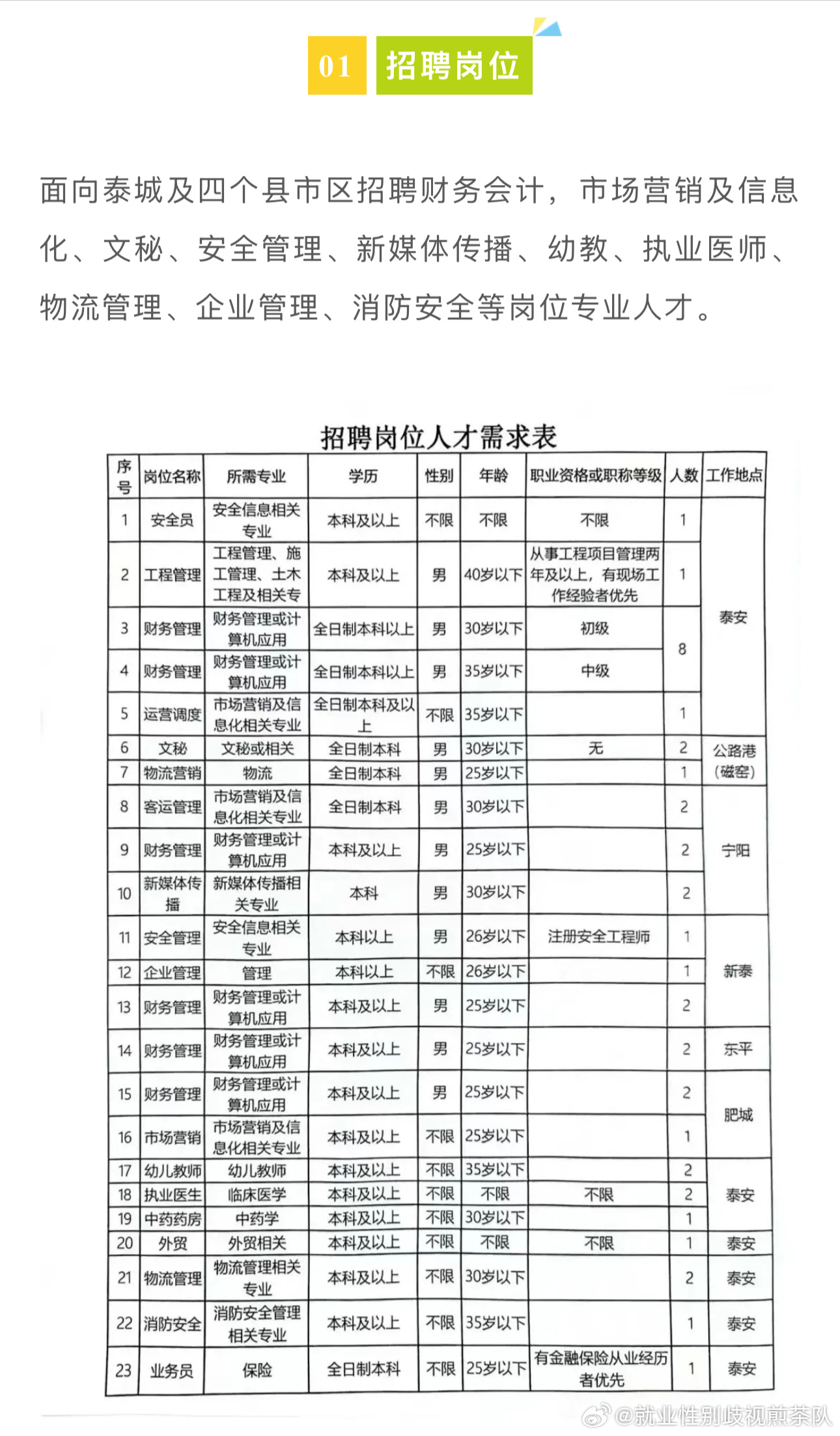 泰安市供电局最新招聘信息概览